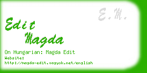 edit magda business card